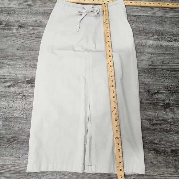 VTG Esprit Khaki Maxi Skirt  Y2K Size 8 classic - Picture 9 of 12